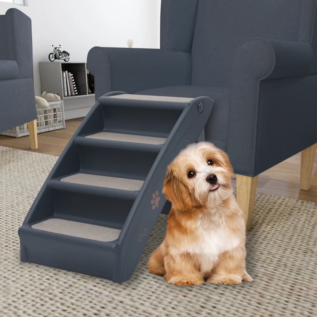 Rampa Plegable Canvida para Perros y Gatos (62x40cm | Hasta 50kg) - Especial Sofás y Camas