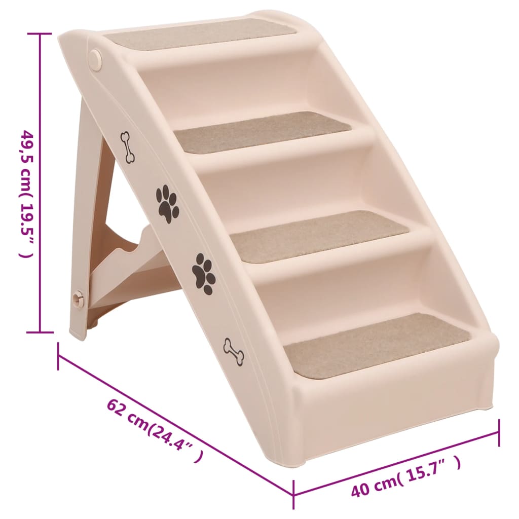 Rampa Plegable Canvida para Perros y Gatos (62x40cm | Hasta 50kg) - Especial Sofás y Camas